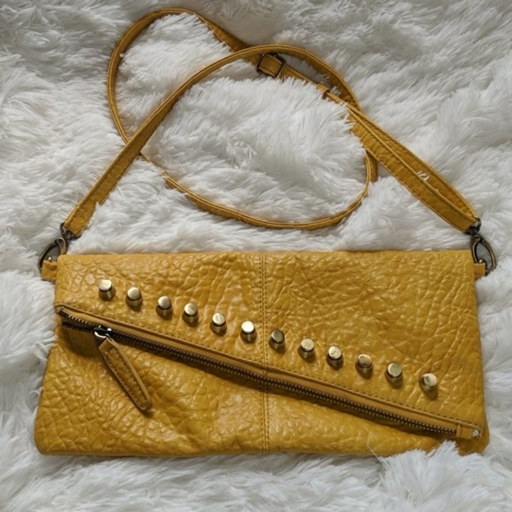 Urban Expressions Mustard Yellow Vegan Crossbody
